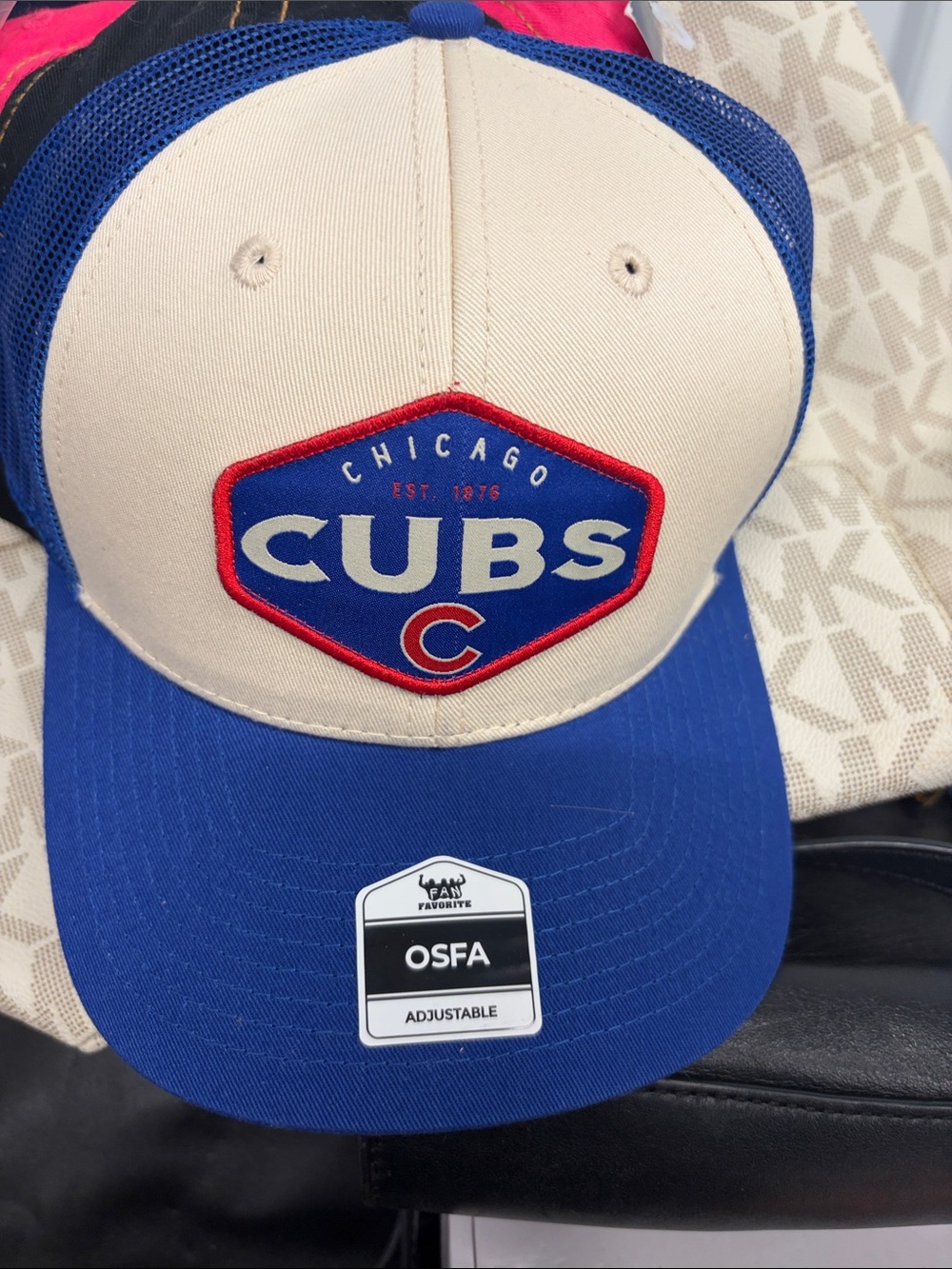 Genuine Merchandise Chicago Cubs Trucker Hat with Adjustable Snapback